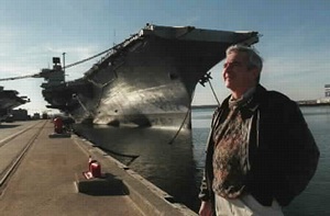 Frank Lennon and SARATOGA, pierside in Middletown, RI