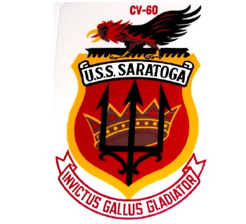 Saratoga CV-60 Rooster Crest Decal